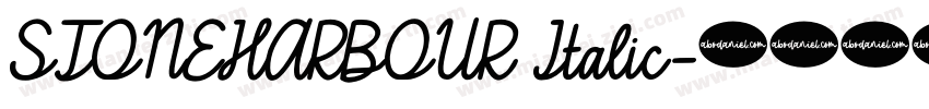 STONEHARBOUR Italic字体转换